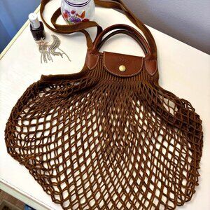 Longchamp Le Pliage Filet Mesh Bag Large